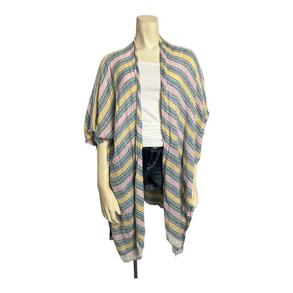 Anthropologie Kimono Wrap Cover Up Sheer Cardigan Festival Top Boho - Picture 1 of 6
